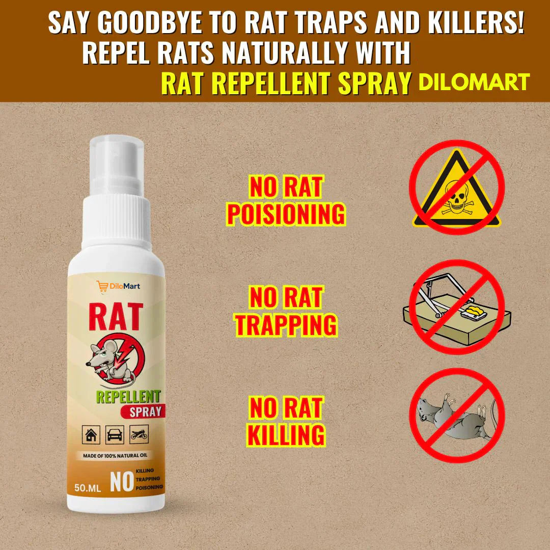 🐀 Rat Repellent Spreay 50ML [Pack of 3]