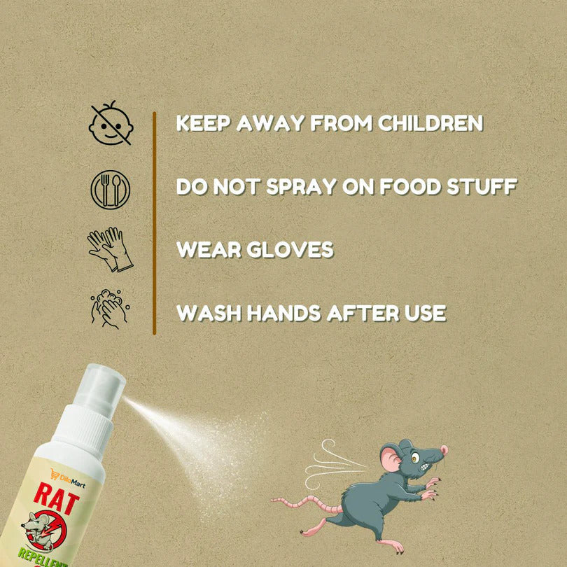 🐀 Rat Repellent Spreay 50ML [Pack of 3]